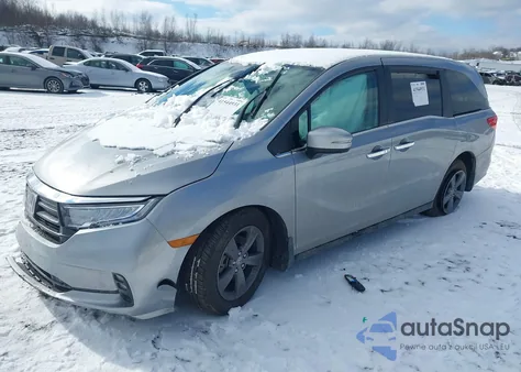 2022 Honda Odyssey Ex from USA, damaged, VIN 5FNRL6H51NB052313